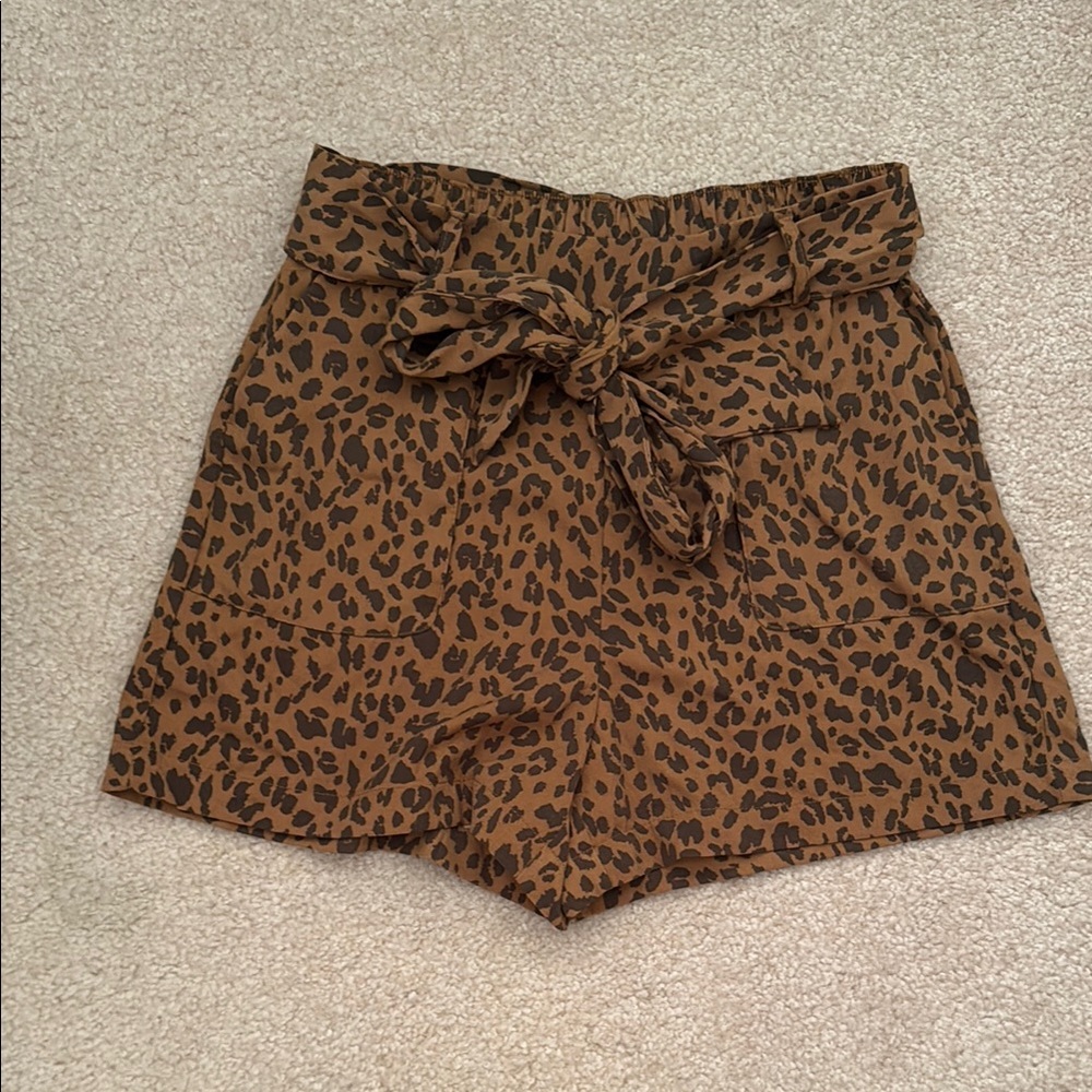 A New Day High Waist Brown and Black Shorts